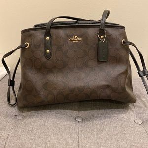 Coach drawstring carryall bag